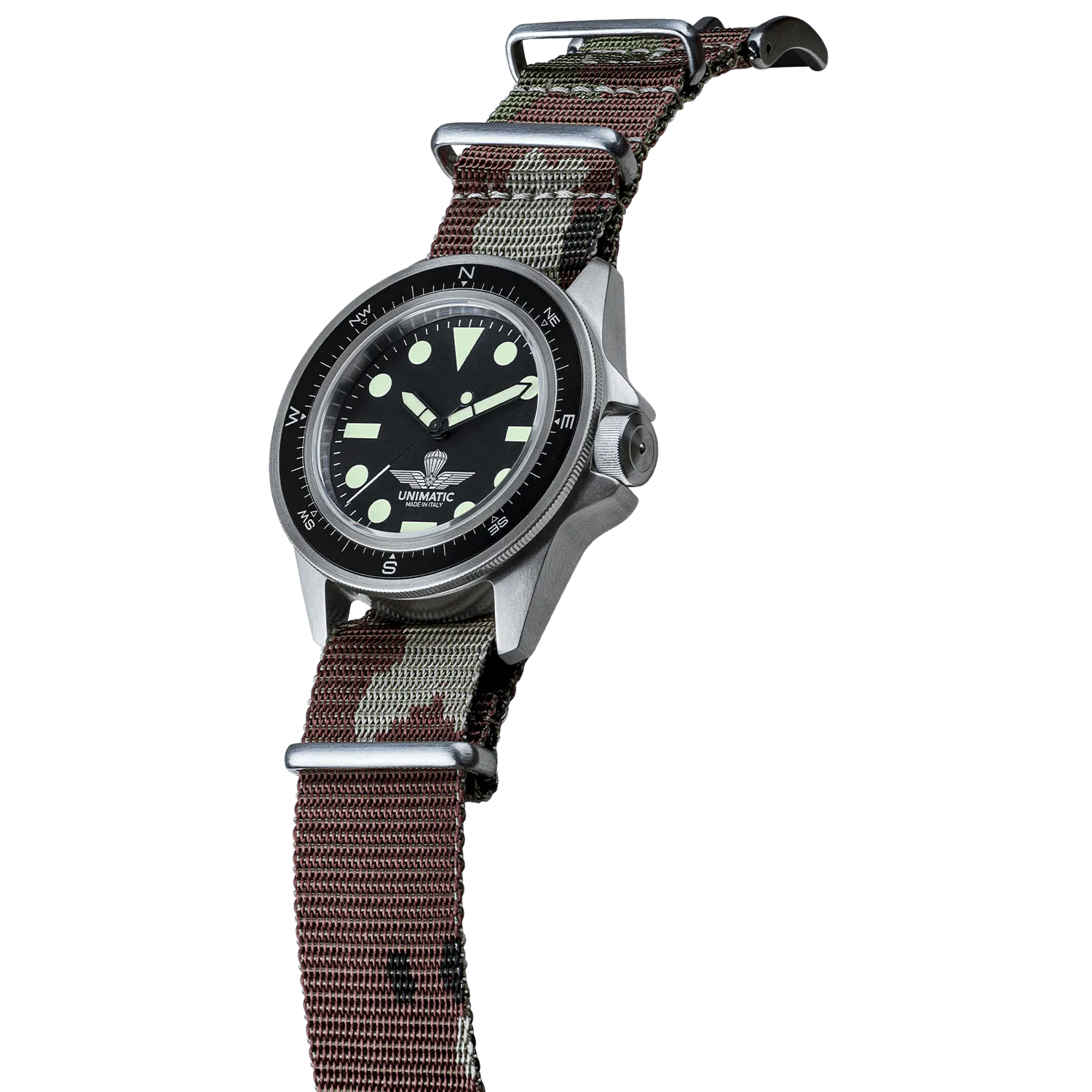 Unimatic Modello Uno U1-PA horloge camo 300M