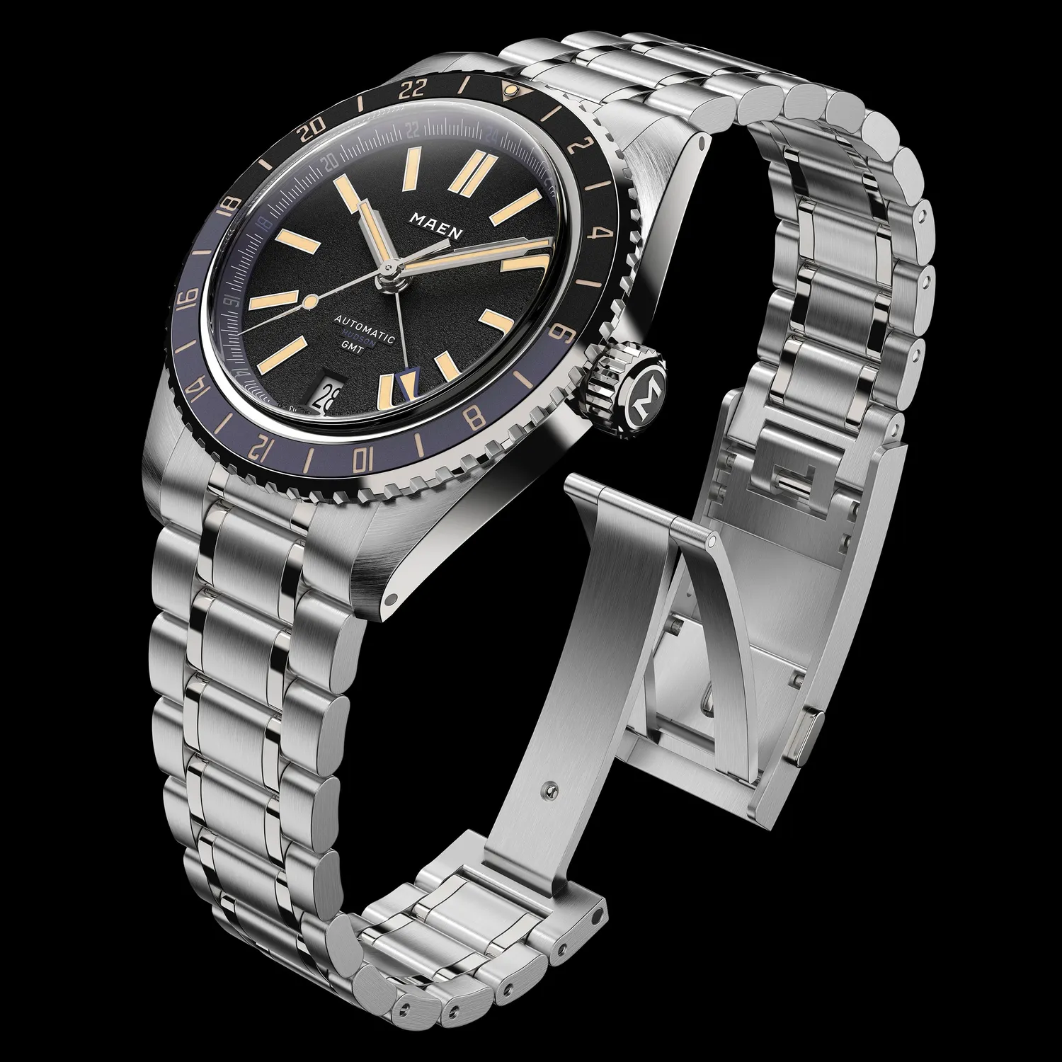 Maen Hudson 38 GMT MKII M1.3.5 horloge GMT