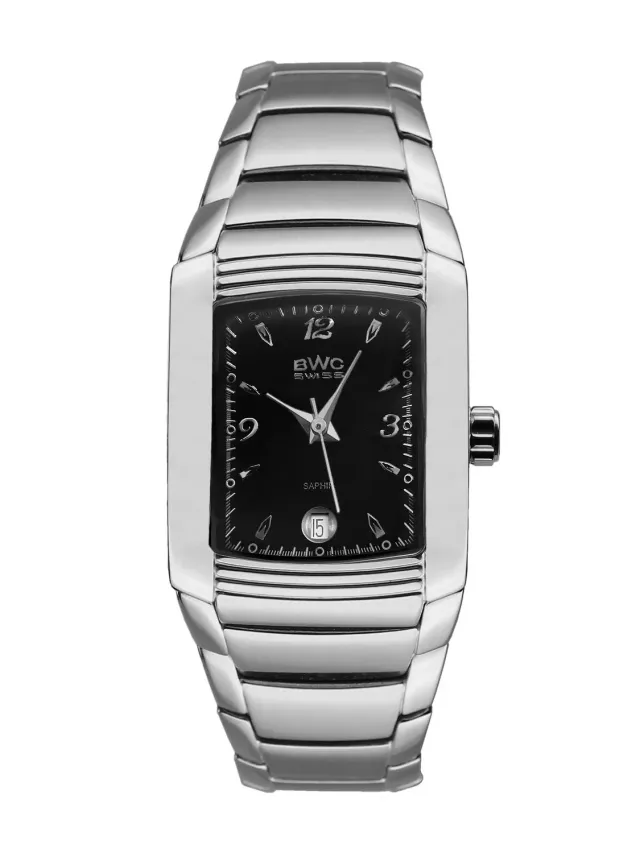 BWC-Swiss 20780.50.02 dameshorloge staal zwart 25 mm