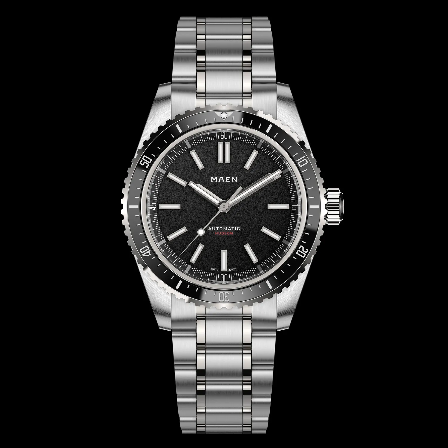 Maen Hudson 38 MK5 M1.1.7 horloge staal sportief
