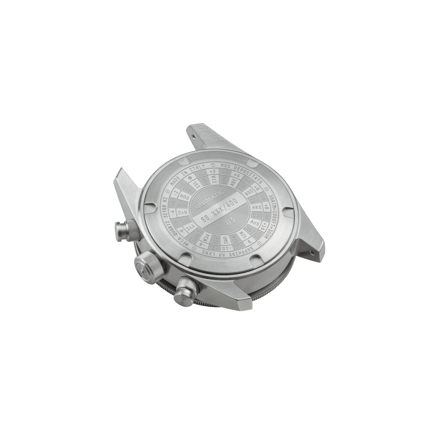 Unimatic Modello Tre U3-8B horloge zwart chrono-diver