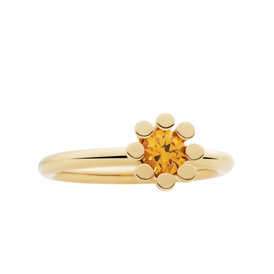 Juwelier Ripassa Bron Sprite Ring met citrien kinderhorloge