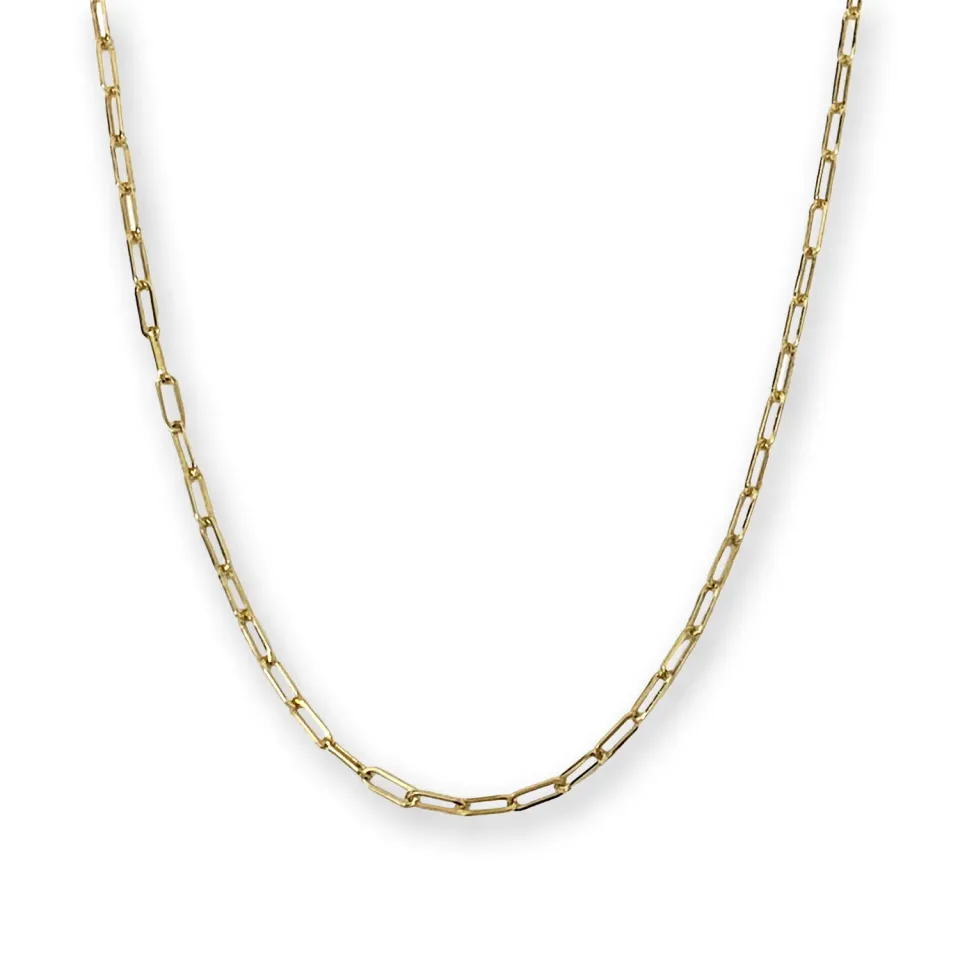 Juwelier Ripassa geel gouden collier 51 cm schakel