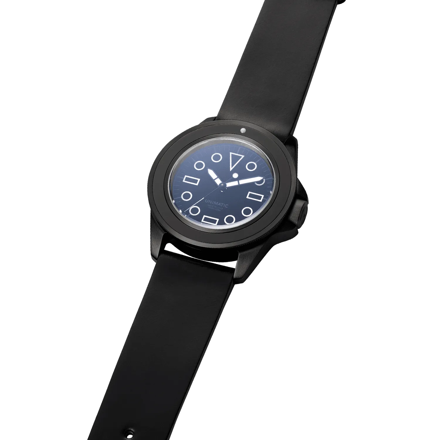 Unimatic Modello Uno U1-EMN horloge zwart DLC