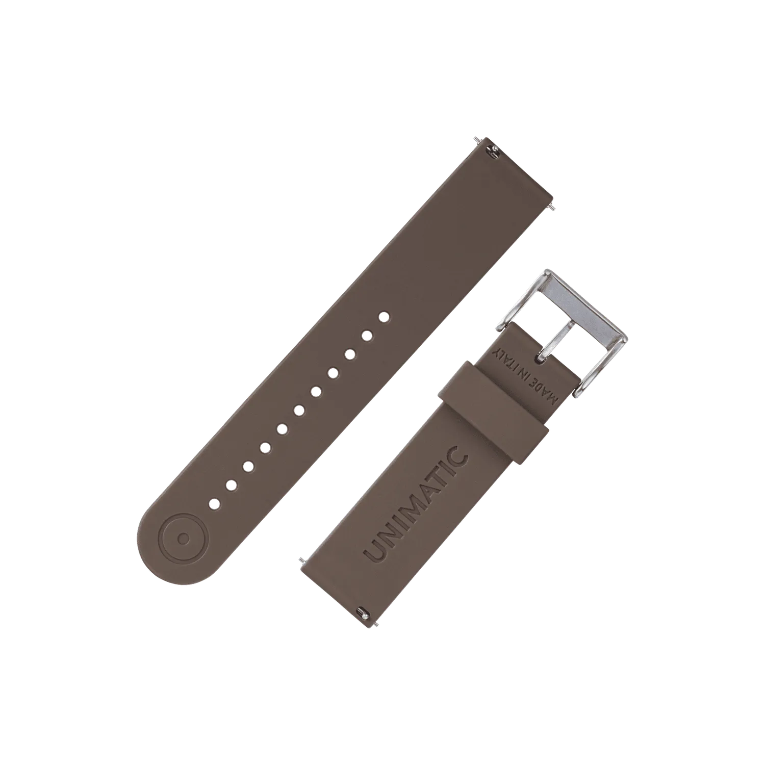 Unimatic Two-Piece TPU horlogeband 22mm blauw reflex