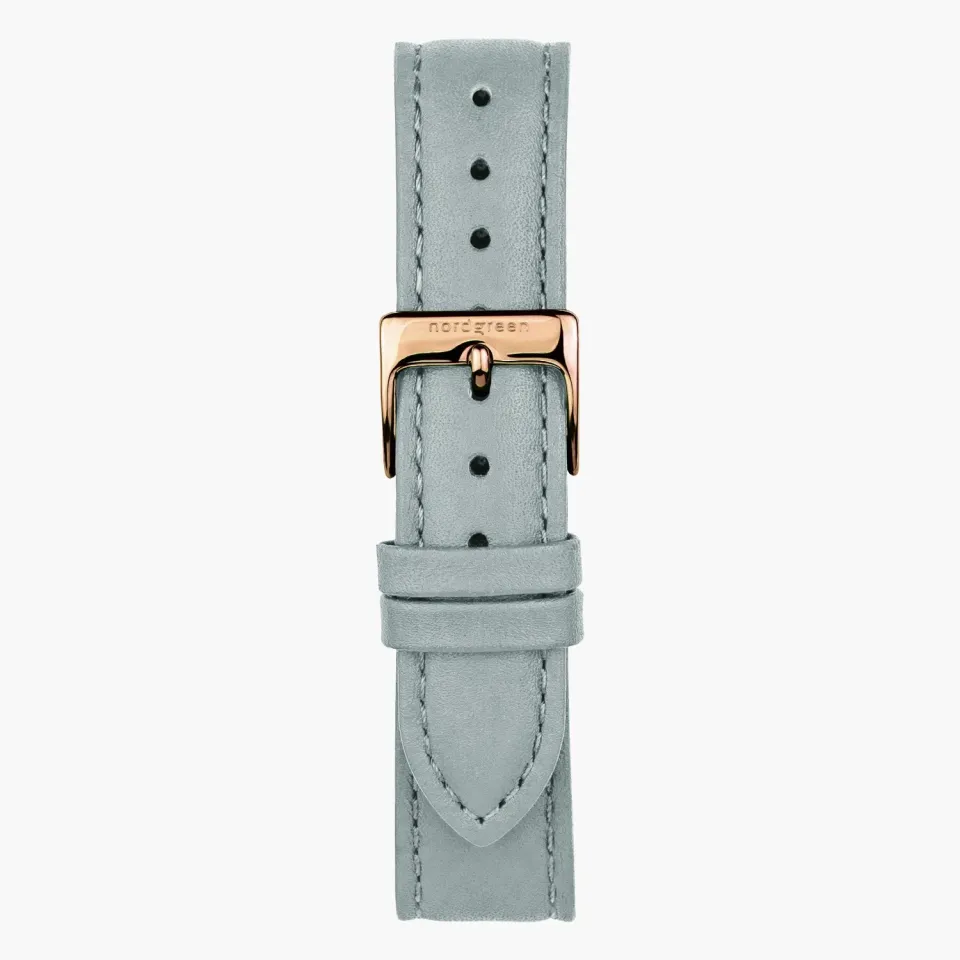 Nordgreen Dove Grey Vegan horlogebandje 36mm roségoud