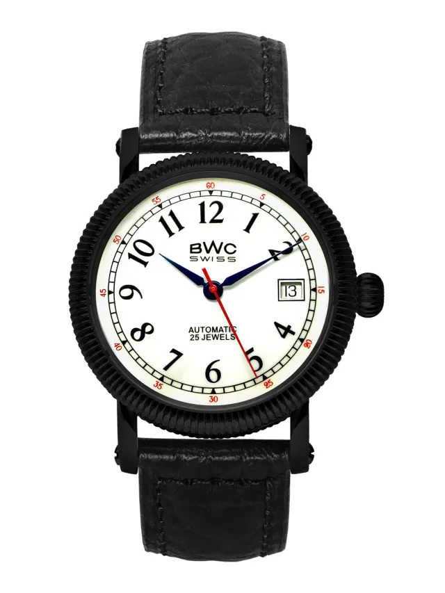 BWC-Swiss 20768.54.33 automatisch herenhorloge zwart