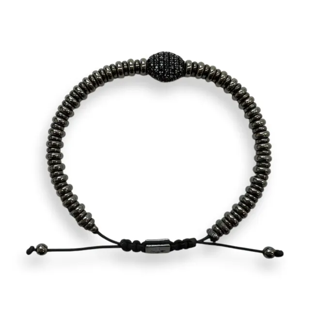 Juwelier Ripassa armband zwart met zwarte spinel