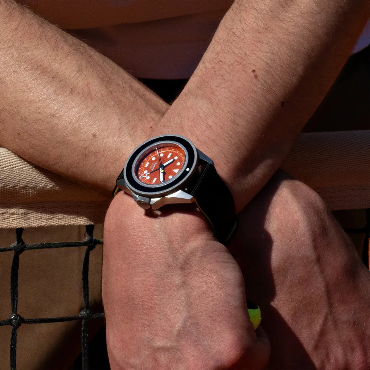 Unimatic Modello Uno U1-GMT-TSP horloge rood 300M