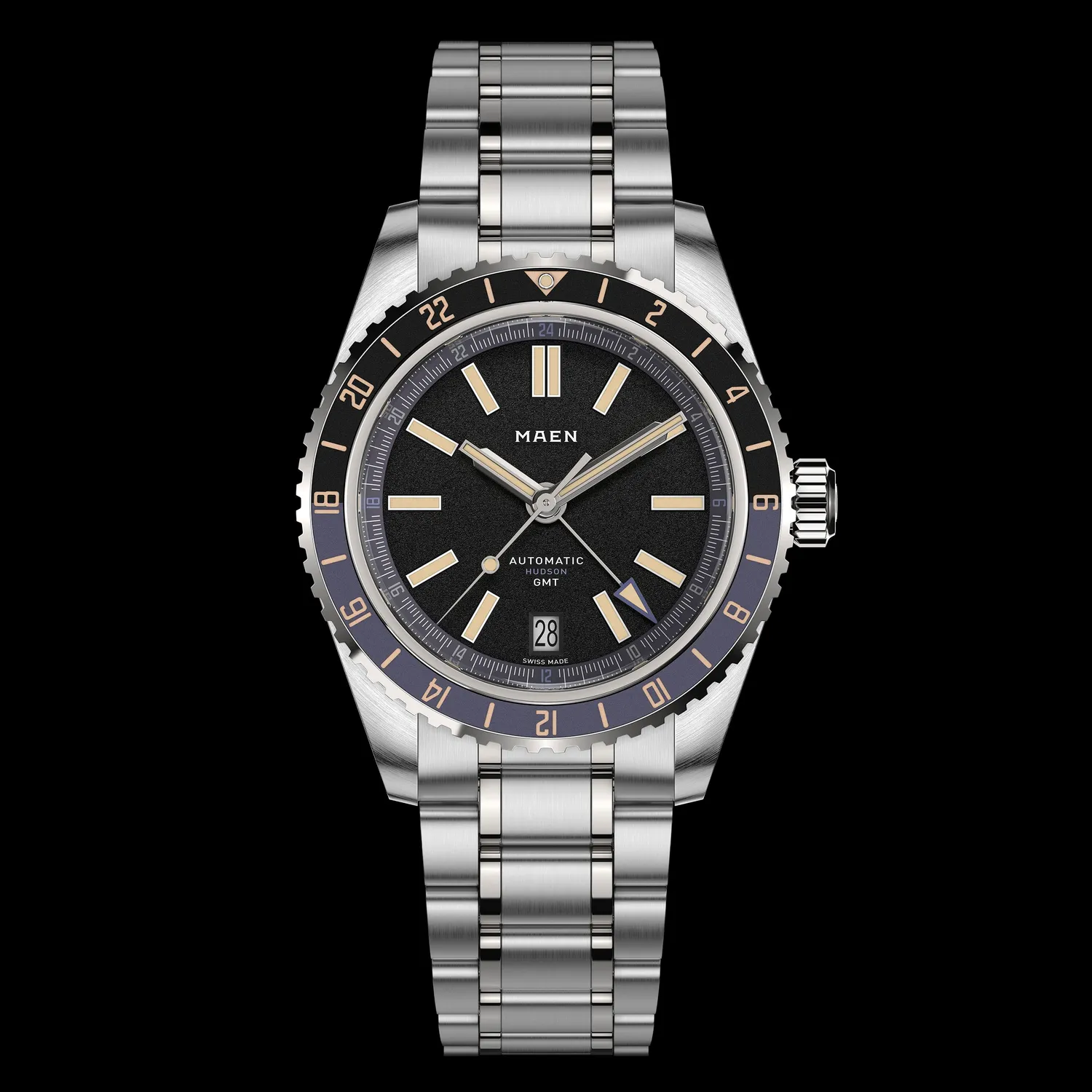 Maen Hudson 38 GMT MKII M1.3.5 horloge GMT