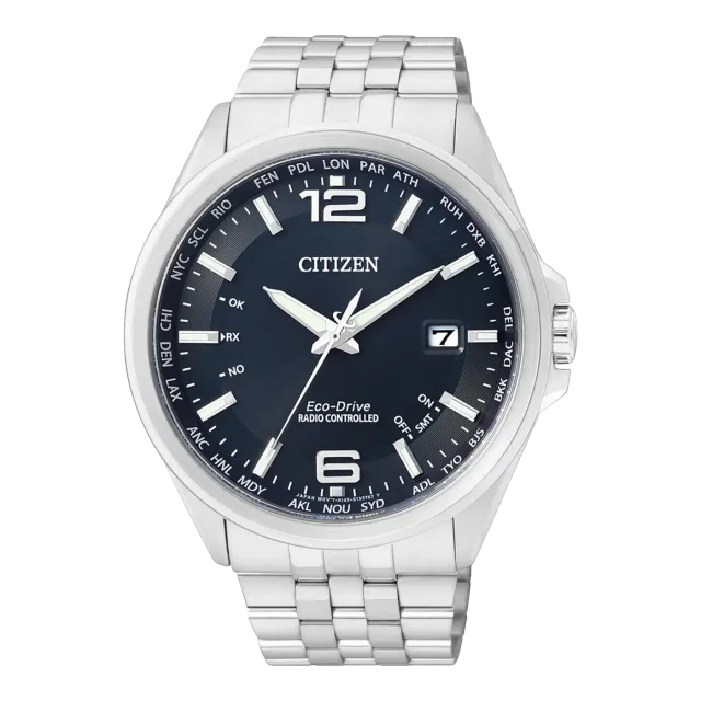 Citizen CB0010-88L Eco-Drive horloge titanium zwart