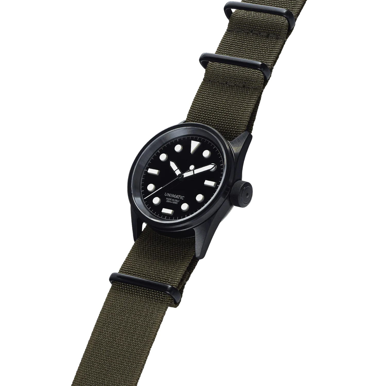 Unimatic Modello Cinque U5S-BLN horloge zwart 36mm