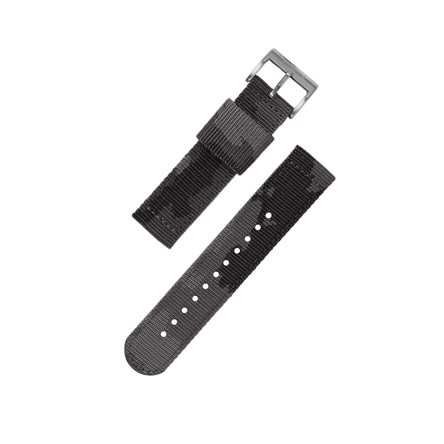 Unimatic Jacquard Nylon horlogebandje 22mm camo night