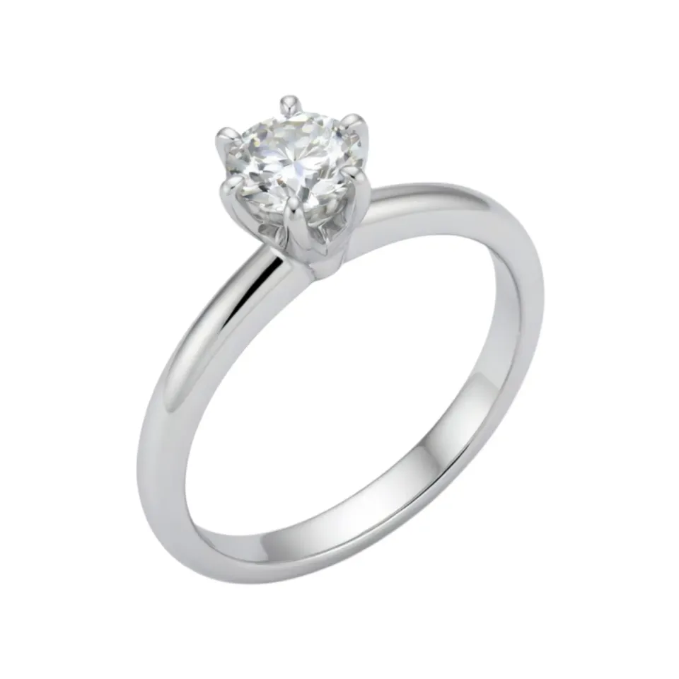 Juwelier Ripassa wit gouden ring diamant solitair