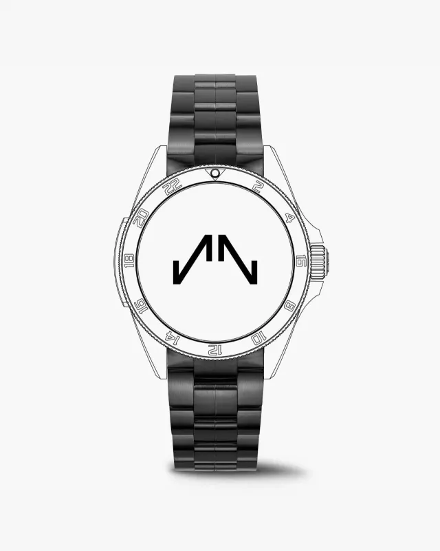 Norqain Neverest Steel DLC horlogeband 20mm zwart