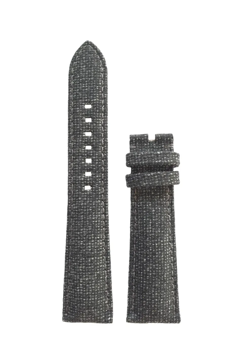 Anonimo Epurato Textile horlogebandje leer loden