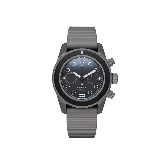 Unimatic Modello Tre U3-U chrono-duiker gunmetal