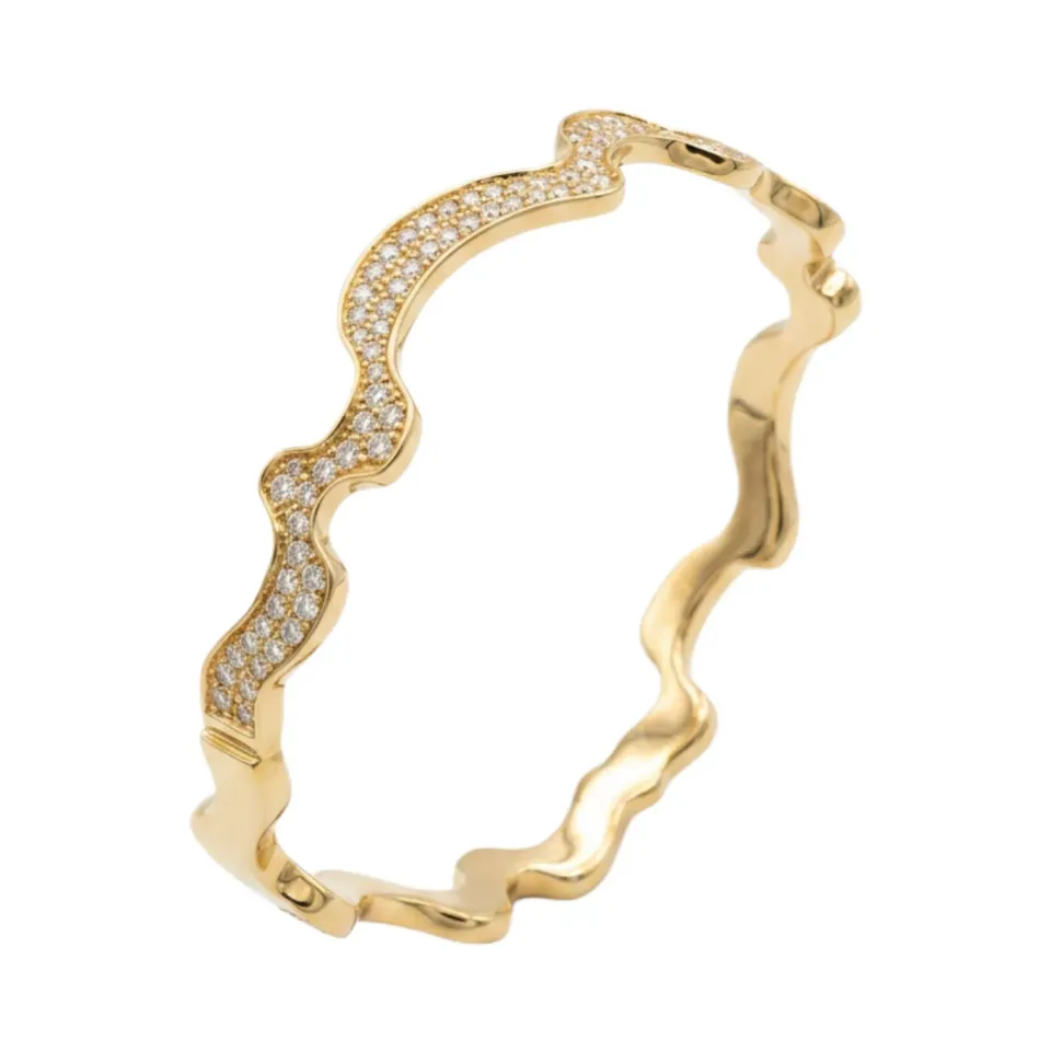 Juwelier Ripassa 18 karaat geel gouden armband diamant