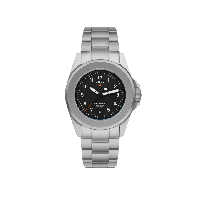 Unimatic Modello Quattro UT4-GMT horloge zwart GMT