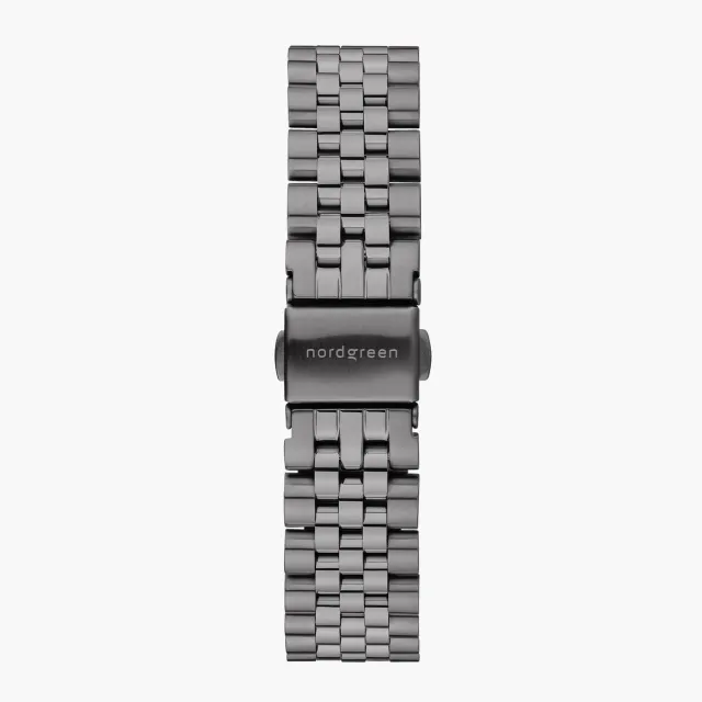 Nordgreen 5-Link Gun Metal horlogebandje 40/42mm staal