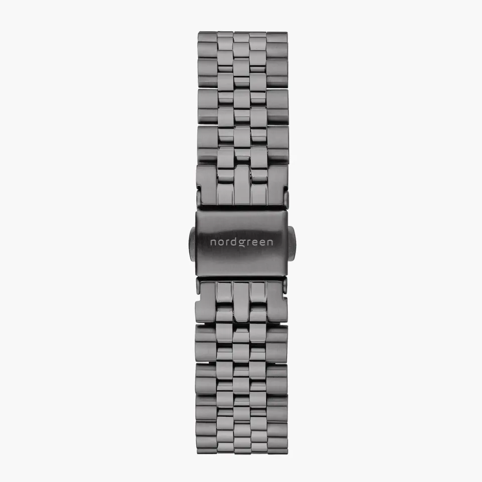 Nordgreen 5-Link Gun Metal horlogebandje 40/42mm staal