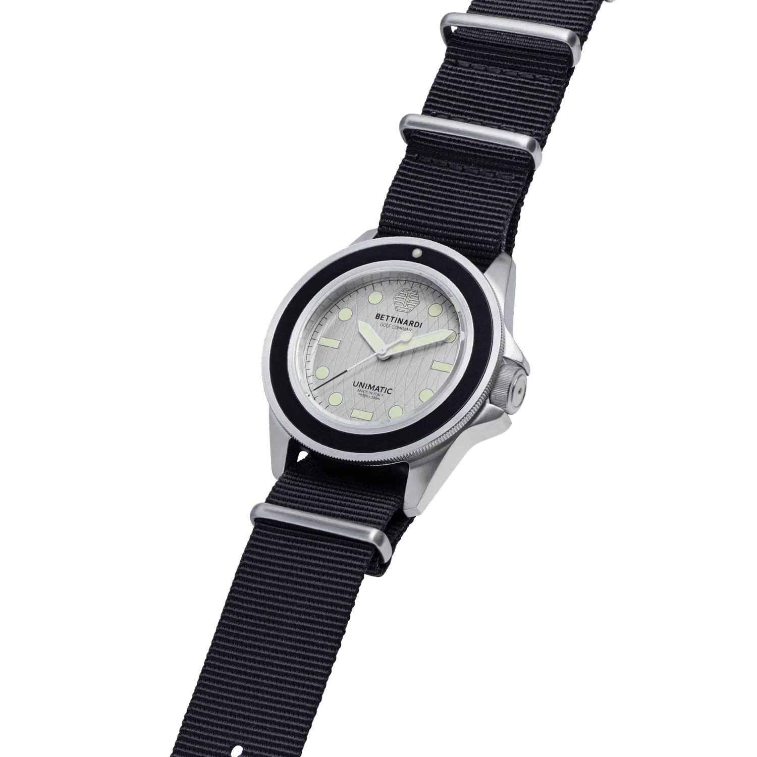 Unimatic Modello Uno U1-BF horloge zilver duikhorloge