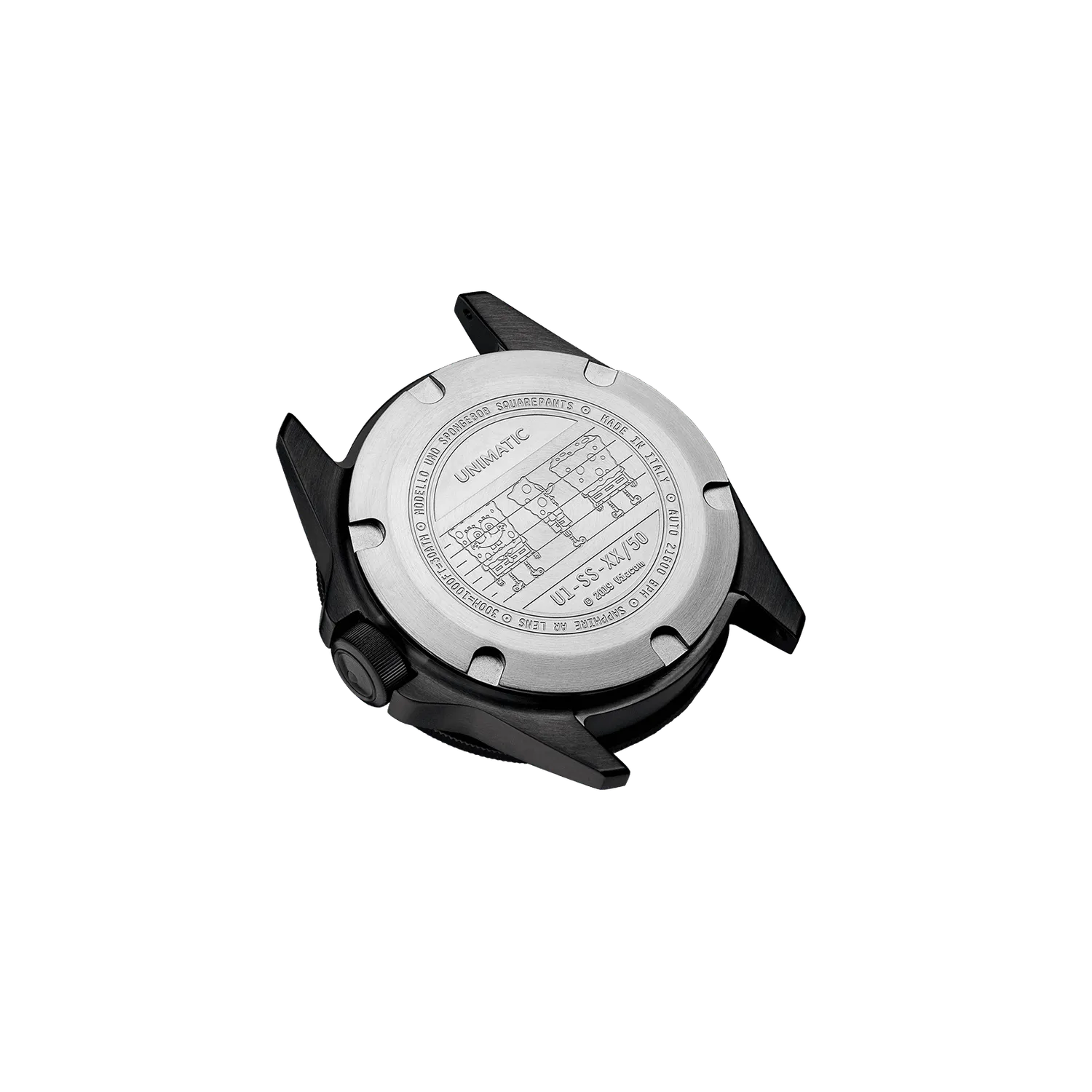 Unimatic Modello Uno U1-SS duikhorloge zwart 50 stuks
