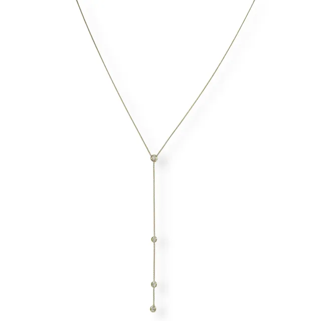 Juwelier Ripassa geel gouden collier met diamanten