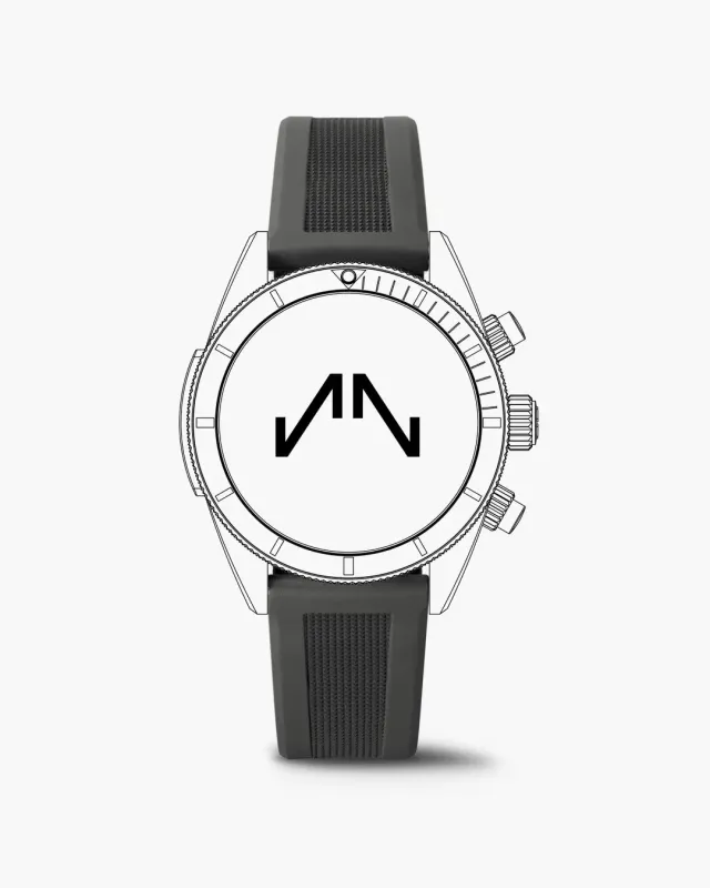 Norqain Adventure Sport Chrono 41mm horlogeband Grey Rubber