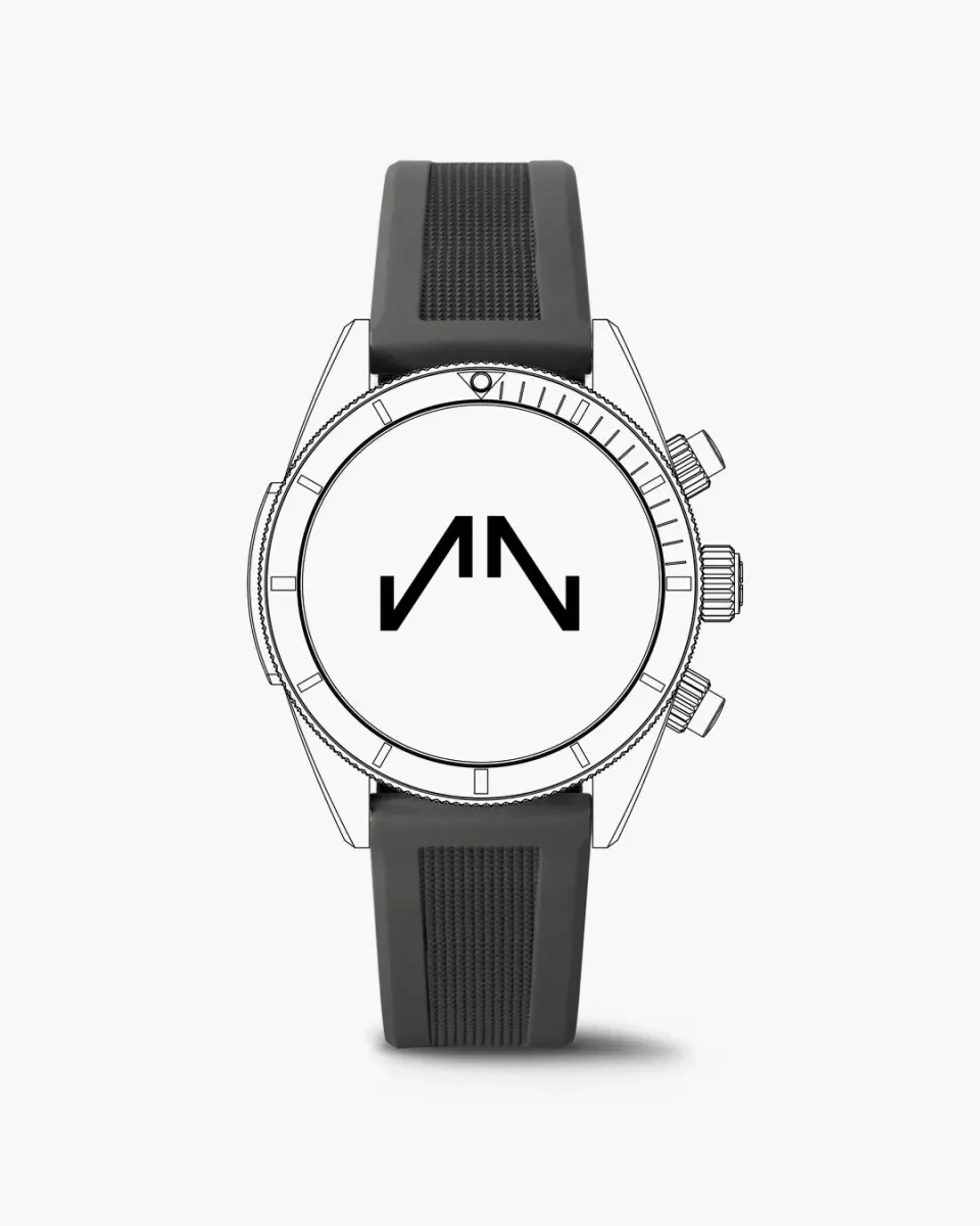 Norqain Adventure Sport Chrono 41mm horlogeband Grey Rubber