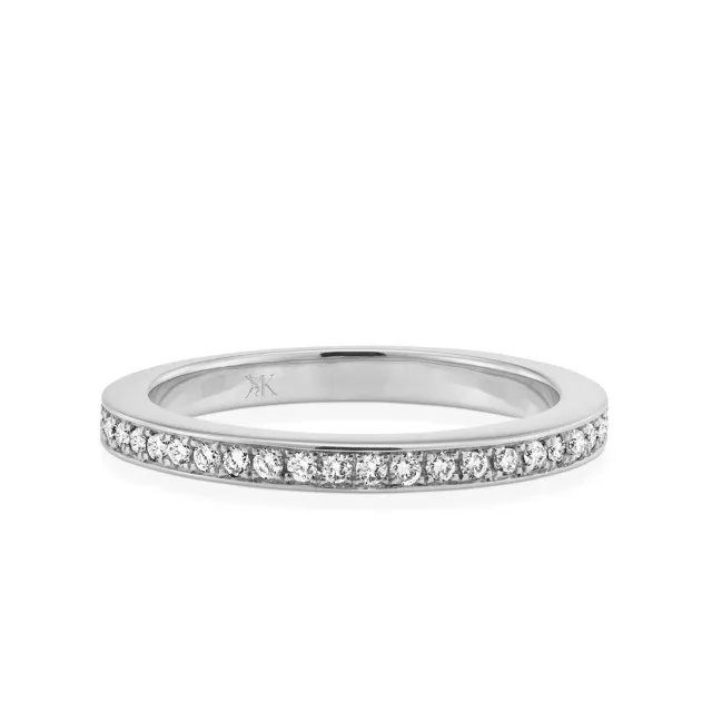 Juwelier Ripassa wit gouden ring met diamanten dames