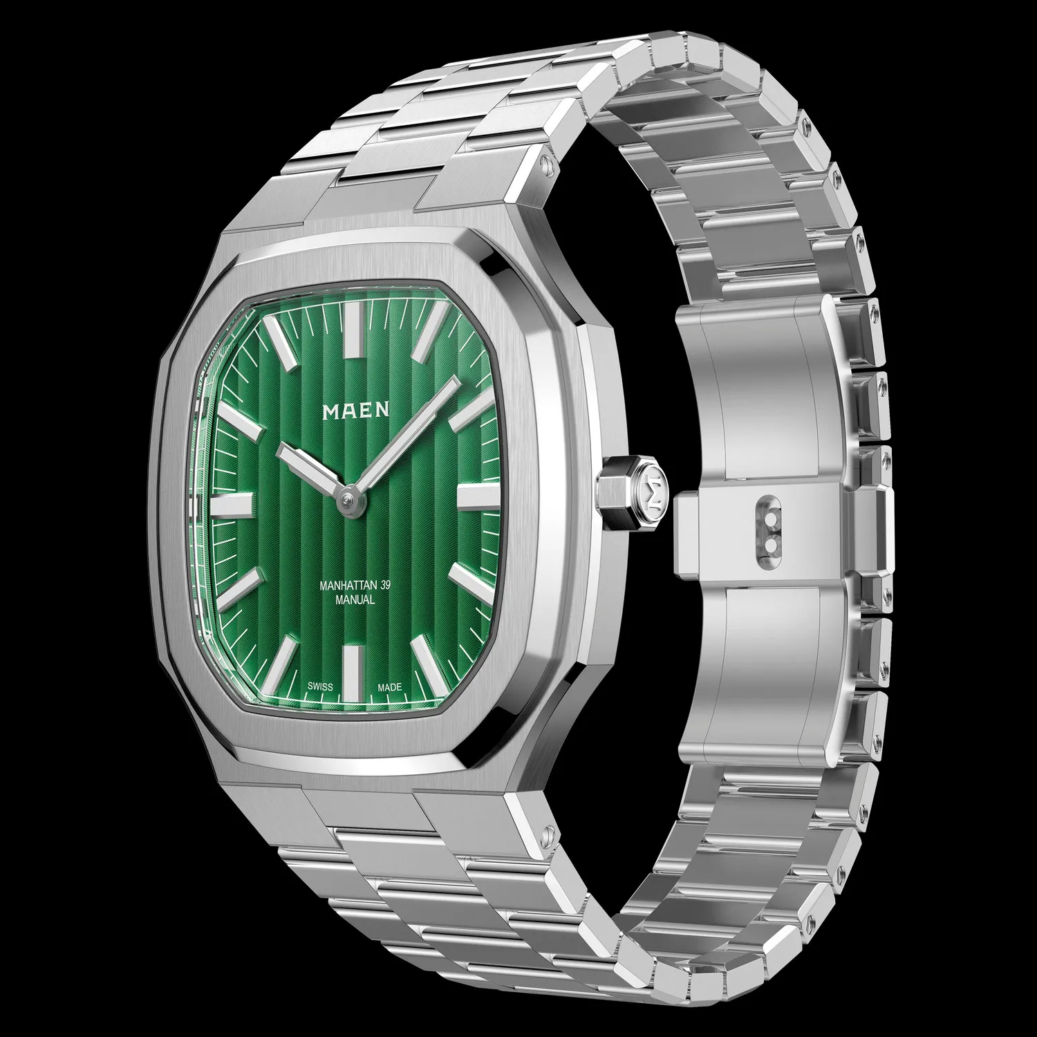 Maen Manhattan 39 M4.1.1 horloge ultra thin staal