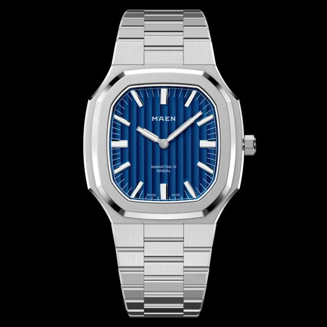 Maen Manhattan 39 Ultra Thin M4.1.2 horloge staal