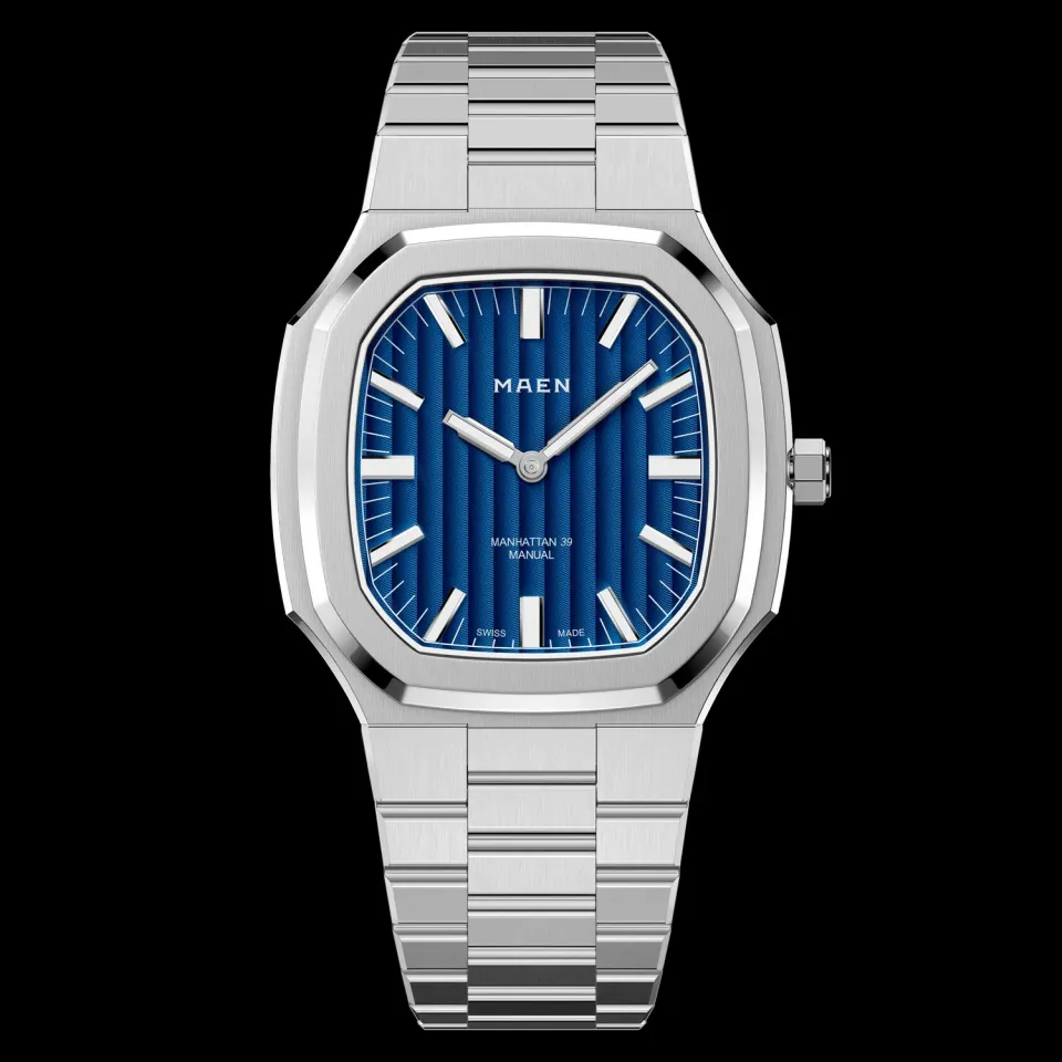 Maen Manhattan 39 Ultra Thin M4.1.2 horloge staal
