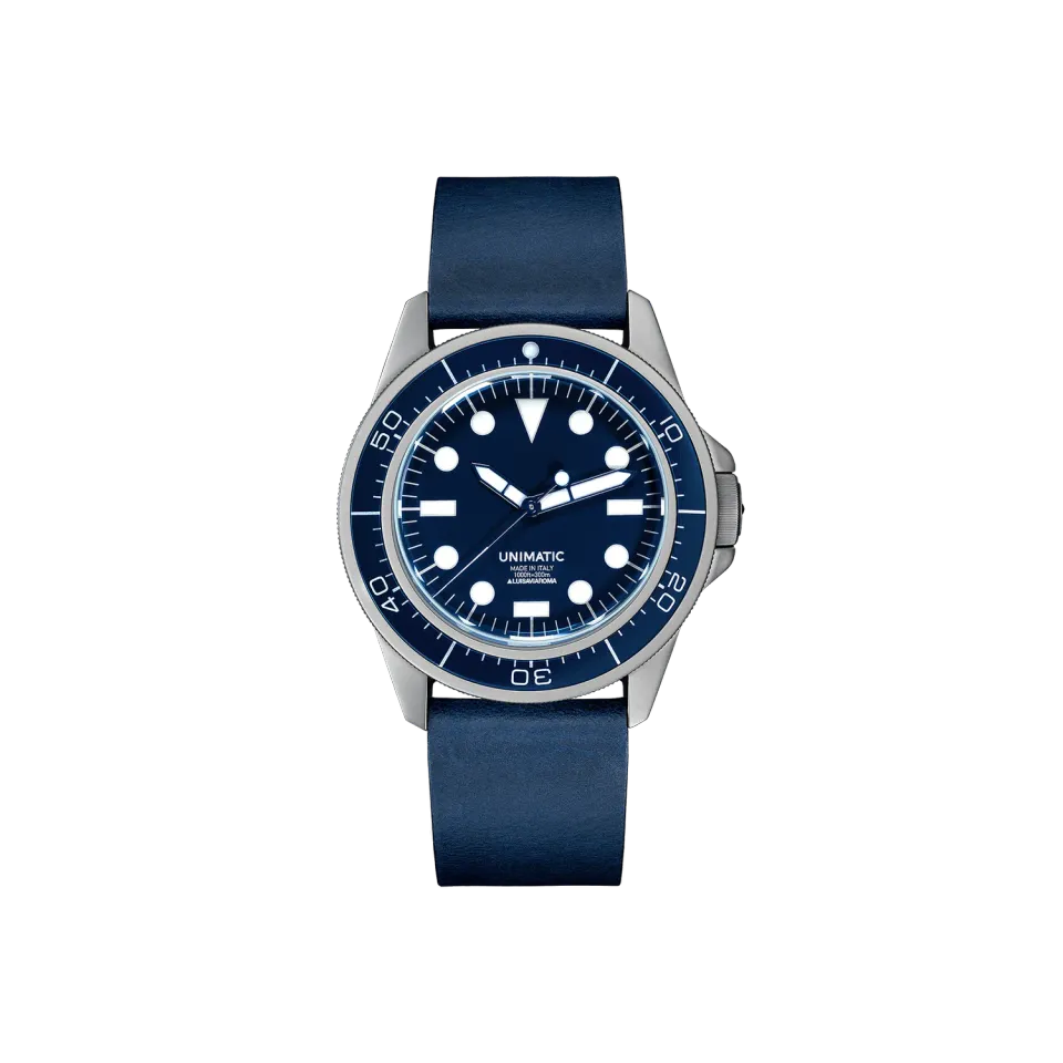 Unimatic Modello Uno U1-DL horloge blauw automaat