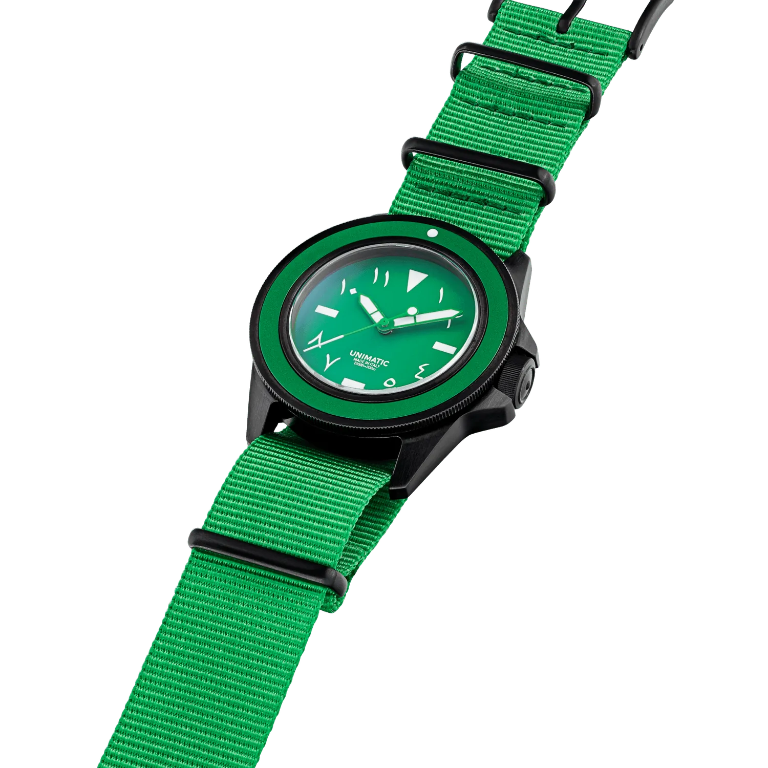 Unimatic Modello Uno U1-KSA duikhorloge groen automaat