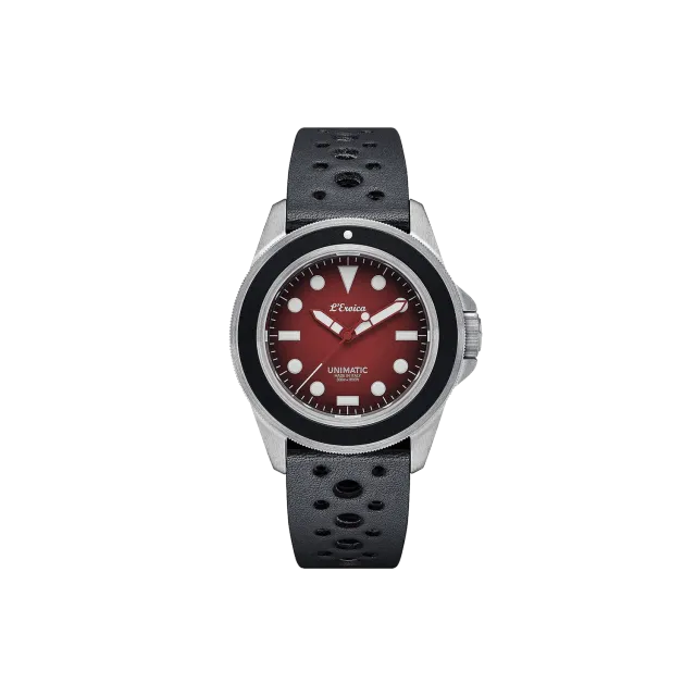 Unimatic Modello Uno U1-ER horloge rood-zwart automaat