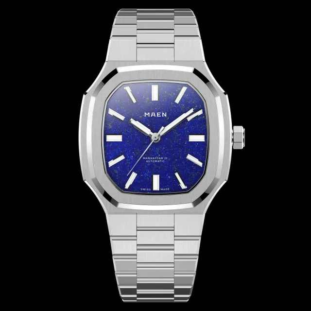 Maen Manhattan 37 Qian Edition horloge 37 mm staal