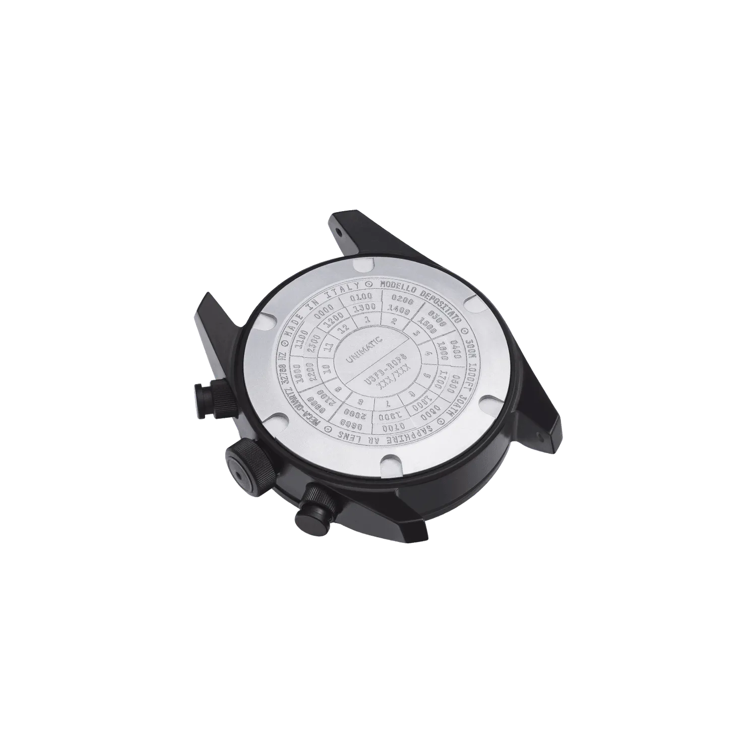 Unimatic Modello Tre U3FB-ROPS chronograaf zwart goud 300m