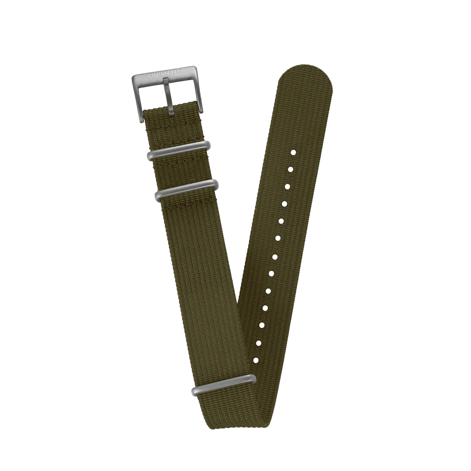 Unimatic Nato Seatbelt horlogeband 22mm blauw