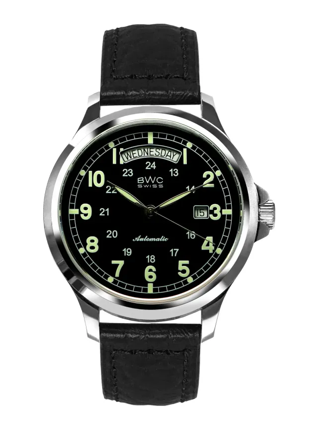 BWC-Swiss Day-Date 20052.50.02 herenhorloge automaat 44 mm