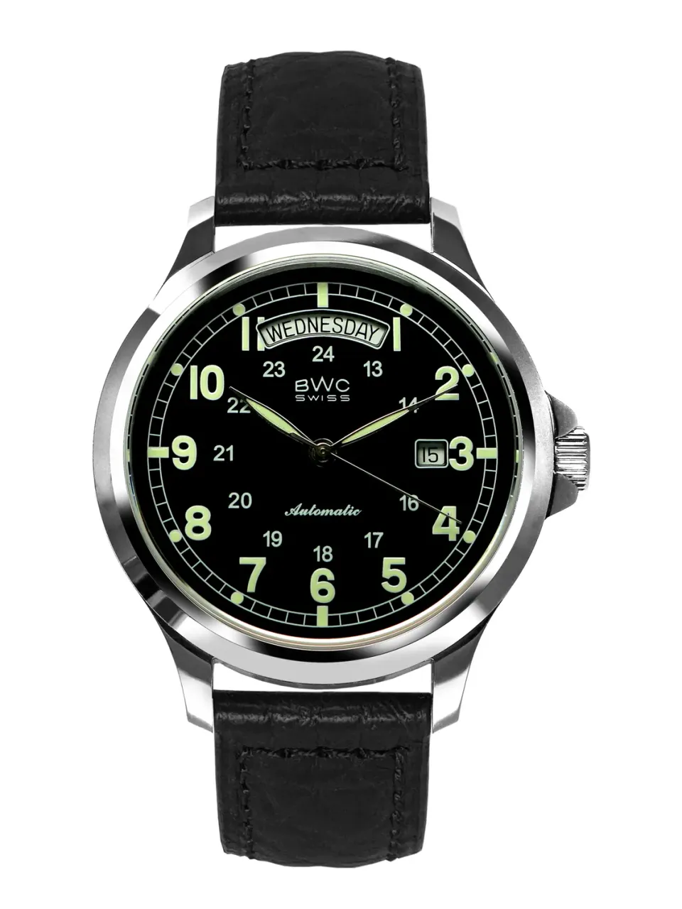 BWC-Swiss Day-Date 20052.50.02 herenhorloge automaat 44 mm