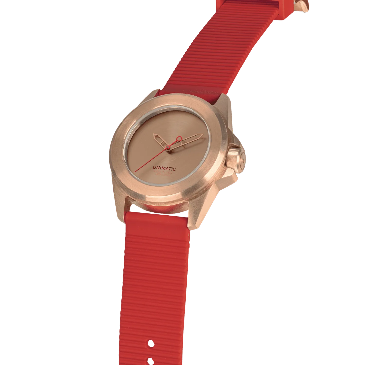 Unimatic Modello Quattro U4S-MEOB horloge brons rood TPU