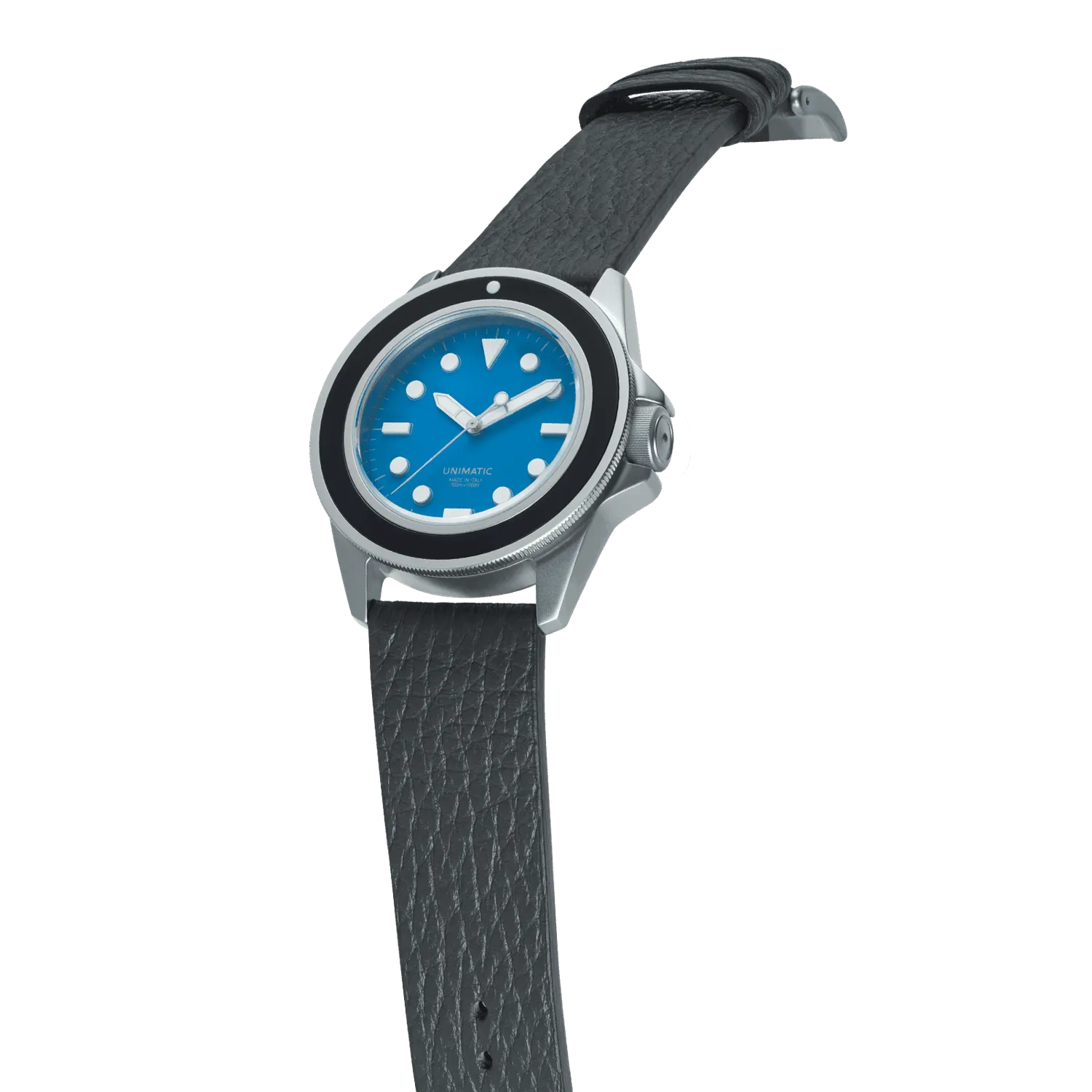 Unimatic Modello Uno UT1-AS horloge blauw quartz
