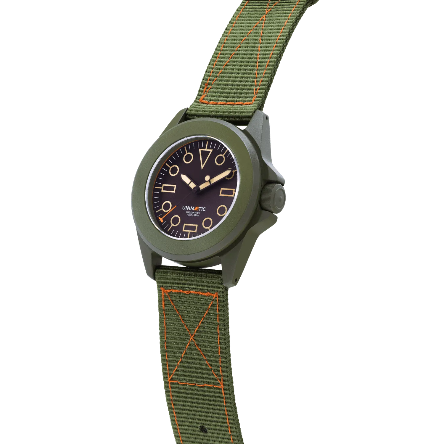 Unimatic Modello Quattro UT4-AA3 horloge groen quartz