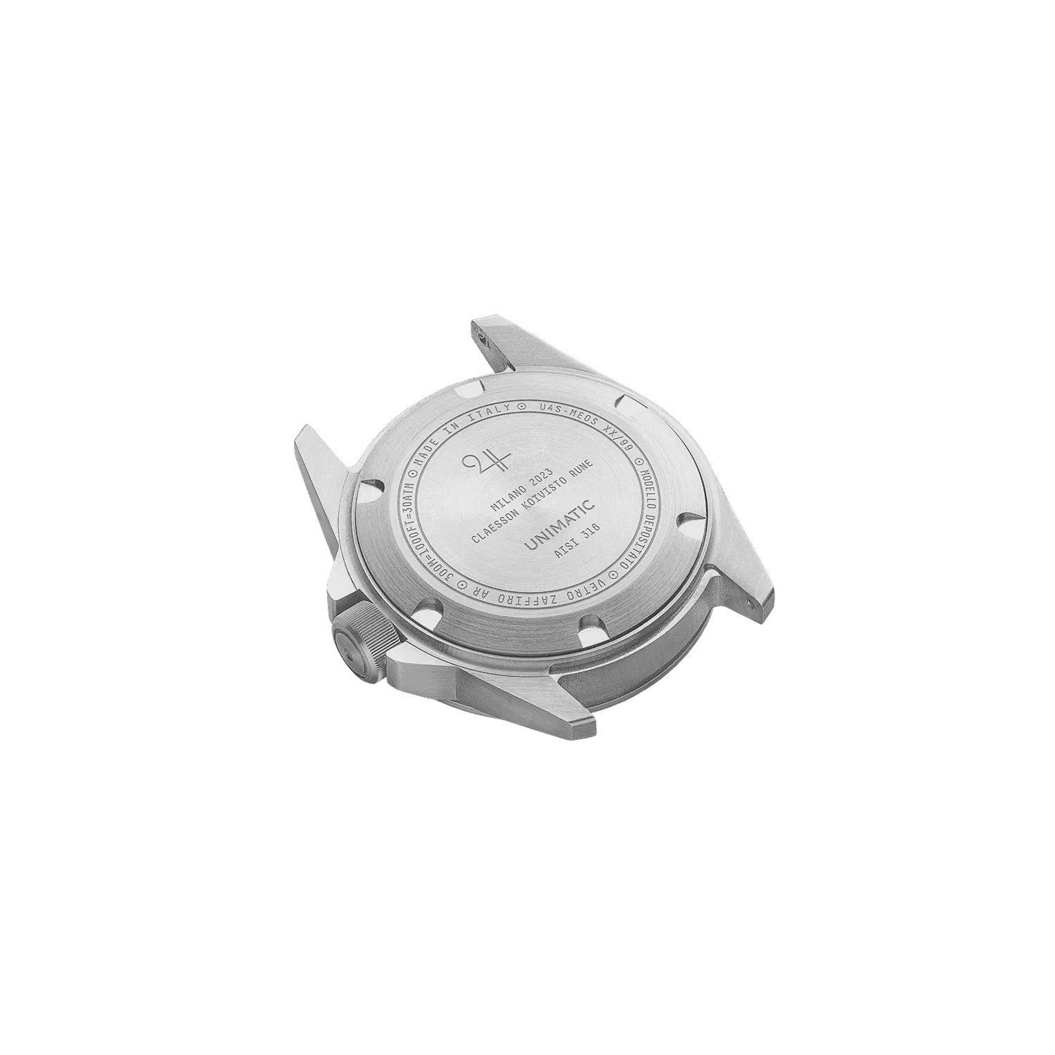 Unimatic Modello Quattro U4S-MEOS horloge staal rood