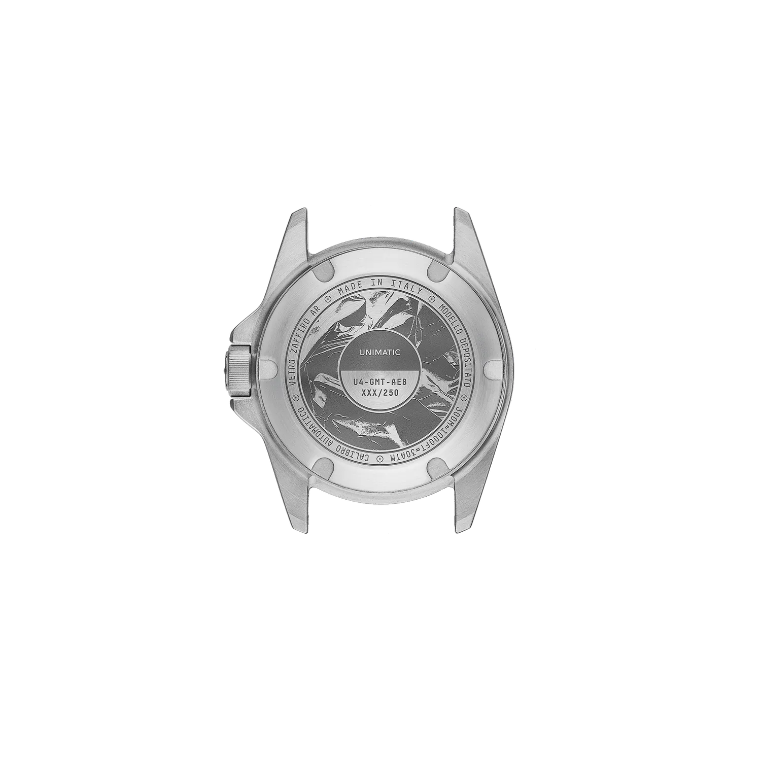 Unimatic Modello Quattro U4-GMT-AEB Horloge Zwart