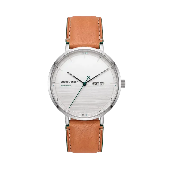 Jacob Jensen Aekvator 1005 horloge zilver groen