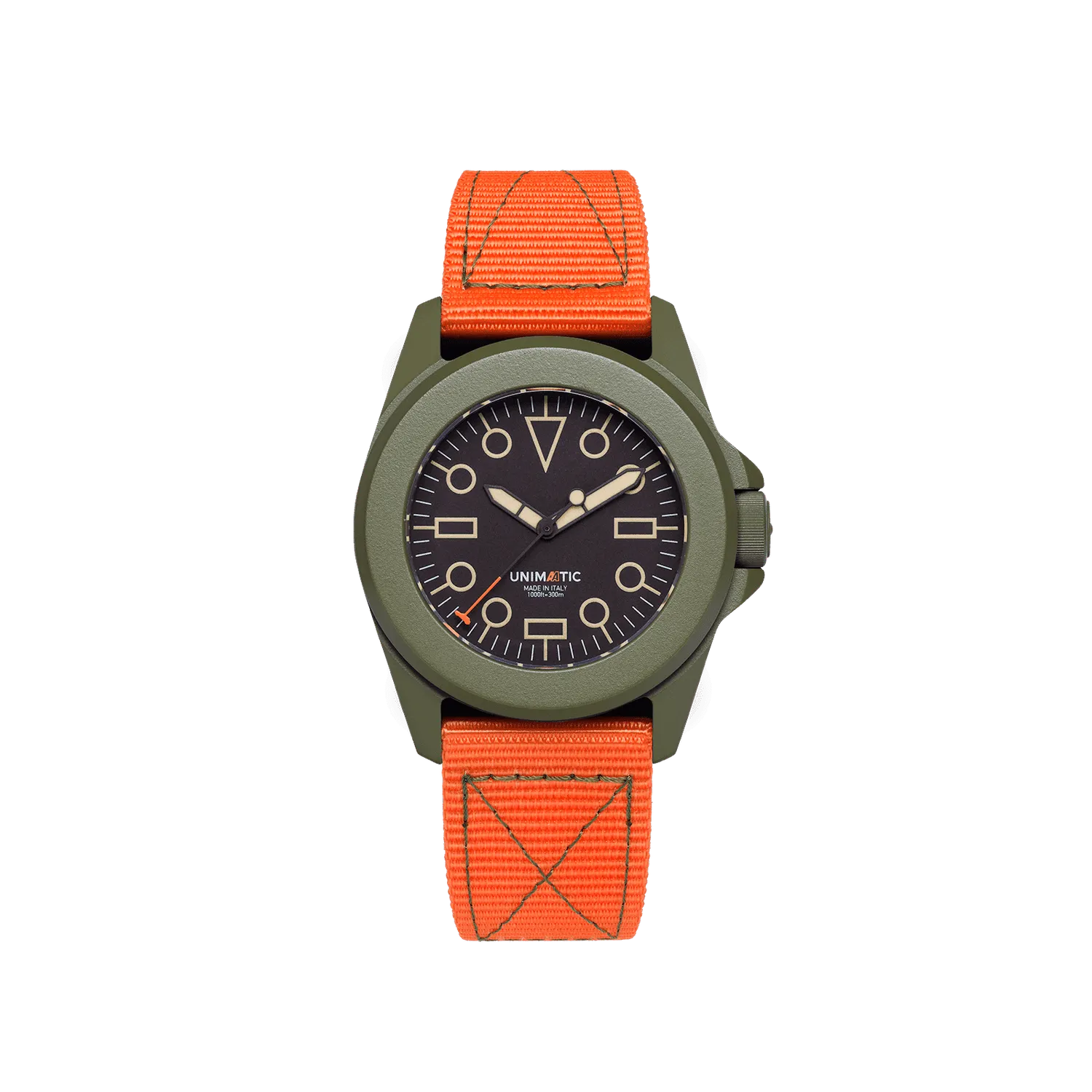 Unimatic Modello Quattro UT4-AA3 horloge groen quartz