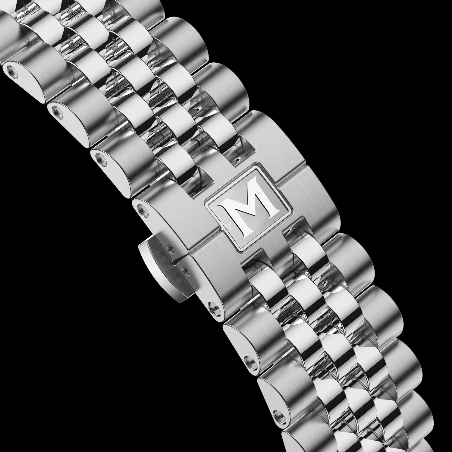 Maen Jubilee horlogeband staal Hudson 38